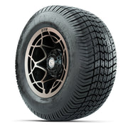 GTW® Nexus Black/Bronze 12 in Wheels with 255/50-12 Excel Classic Street Tires – Full Set