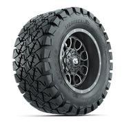 GTW® Volt Gunmetal 12 in Wheels with 22X10-12 Timberwolf All-Terrain Tires – Full Set