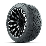 GTW Phantom Black/Machined 16 in Wheels with 225/40-R16 Maverick Hybrid Tires – Full Set