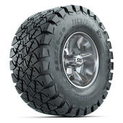 GTW Godfather Chrome 10 in Wheels with 22x10-10 Timberwolf All-Terrain Tires – Full Set