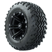 GTW 12 inch Specter matte black wheels with Rogue all-terrain tires - Set of Four