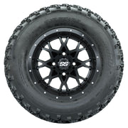 GTW 12 inch Vortex matte black wheels with Rogue all-terrain tires - Set of Four