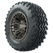 GTW 12 inch Stellar matte bronze wheels with Rogue all-terrain tires - Set of Four