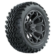GTW 14 inch Raven matte grey wheels with Rogue all-terrain tires - Set of Four