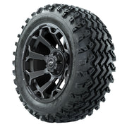 GTW 14 inch Raven matte grey wheels with Rogue all-terrain tires - Set of Four