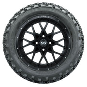 GTW 14 inch Vortex matte black wheels with Rogue all-terrain tires - Set of Four
