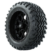 GTW 14 inch Vortex matte black wheels with Rogue all-terrain tires - Set of Four