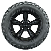 GTW 14 inch Godfather black wheels with Rogue all-terrain tires - Set of Four