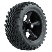 GTW 14 inch Godfather black wheels with Rogue all-terrain tires - Set of Four