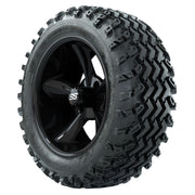 GTW 14 inch Godfather black wheels with Rogue all-terrain tires - Set of Four