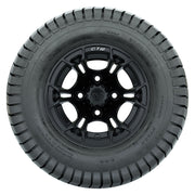 GTW 10 inch Spyder matte black wheels with Duro Soft street tires - Set of Four