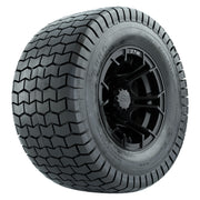 GTW 10 inch Spyder matte black wheels with Duro Soft street tires - Set of Four