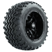 GTW 10 inch Storm Trooper black wheels with Rogue all-terrain tires - Set of Four