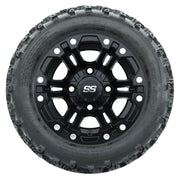 GTW 10 inch Specter matte black wheels with Rogue all-terrain tires - Set of Four