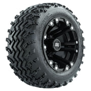 GTW 10 inch Specter matte black wheels with Rogue all-terrain tires - Set of Four