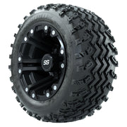 GTW 10 inch Specter matte black wheels with Rogue all-terrain tires - Set of Four