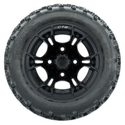 GTW 10 inch Spyder matte black wheels with Rogue all-terrain tires - Set of Four