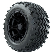 GTW 10 inch Spyder matte black wheels with Rogue all-terrain tires - Set of Four