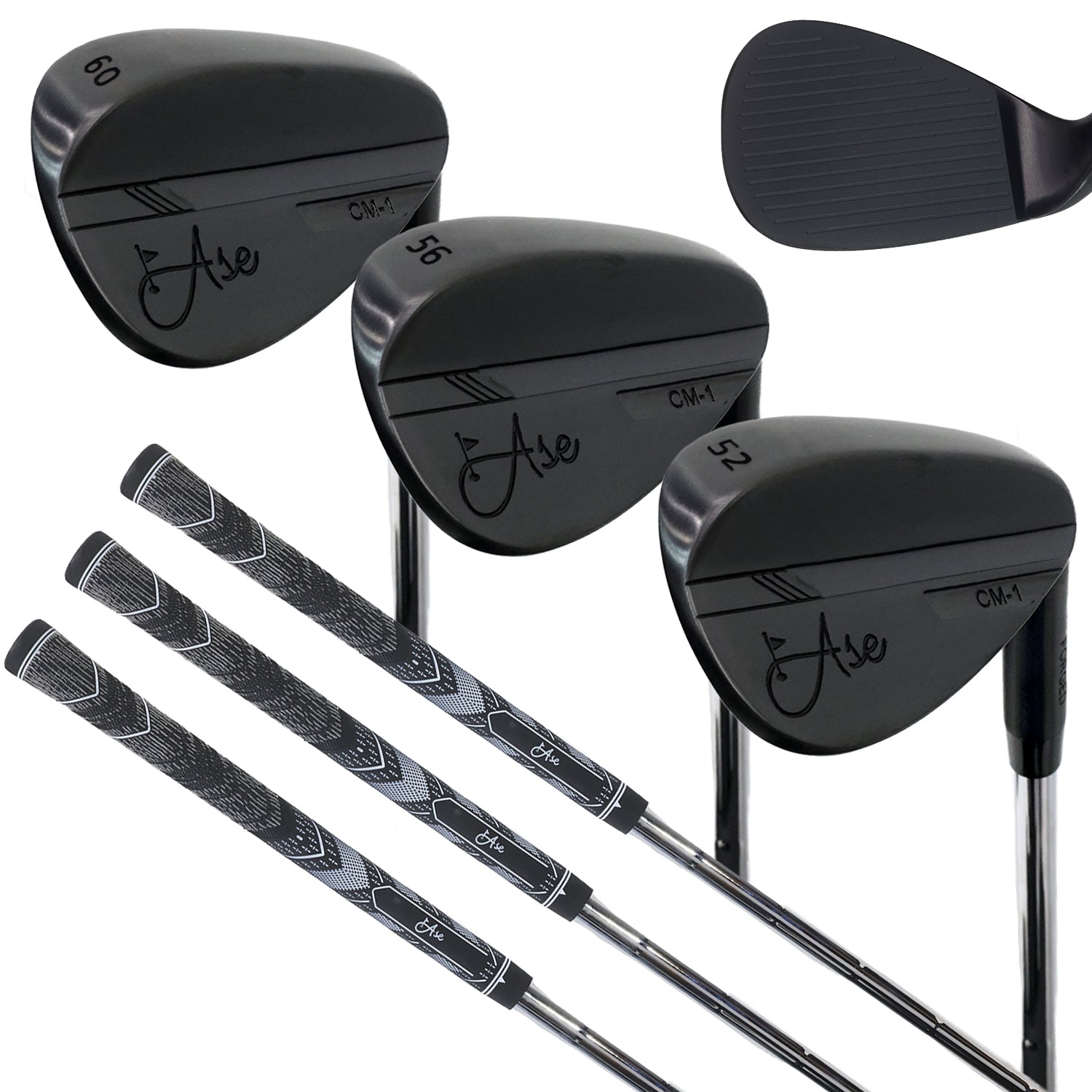 Ase BLACKOUT 3-Piece Wedge Set (52,56,60)