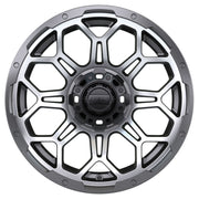 Bravo 14 inch GTW golf cart wheel - Matte Grey / Silver