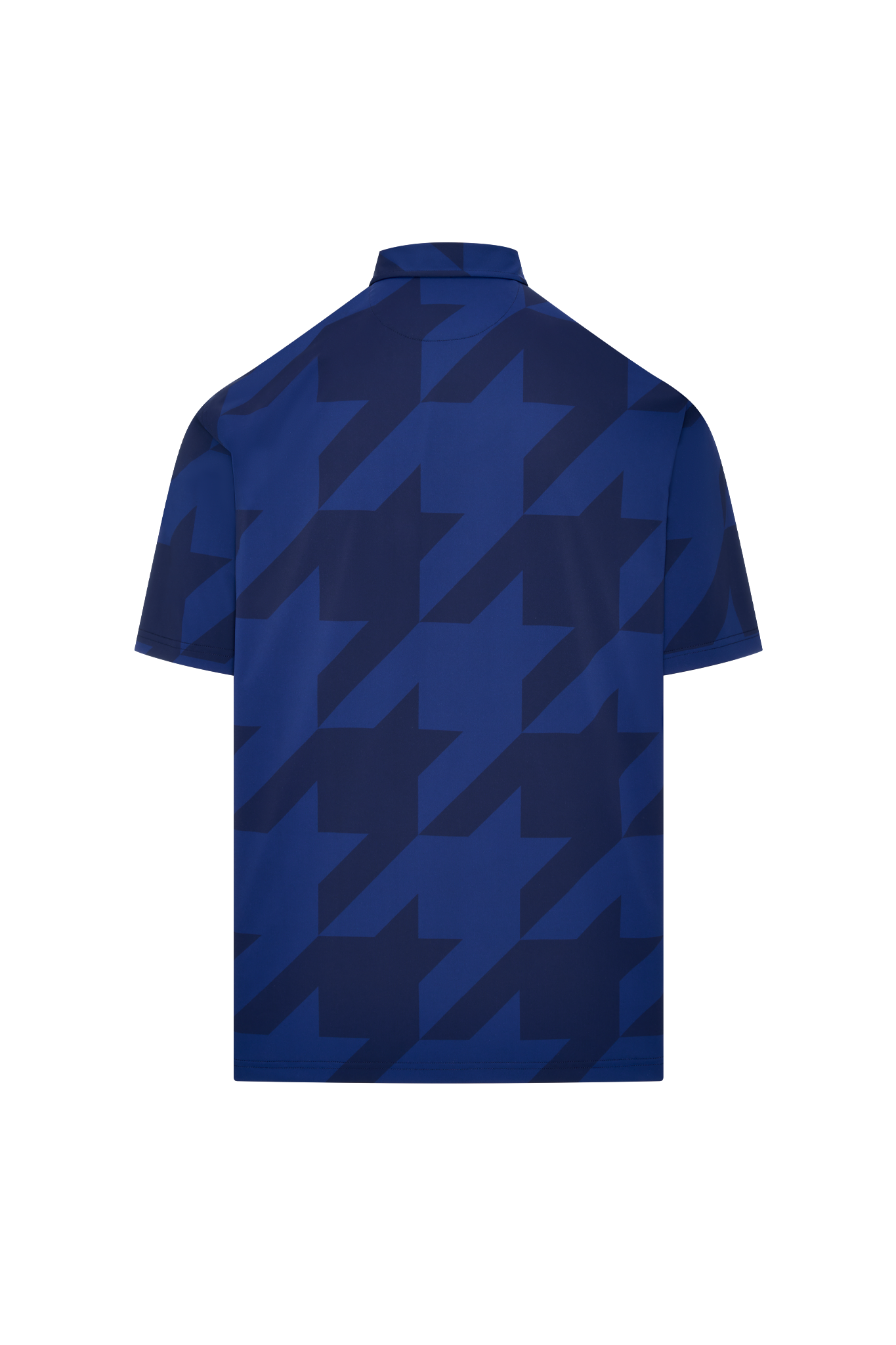 Houndstooth Snap Placket Polo