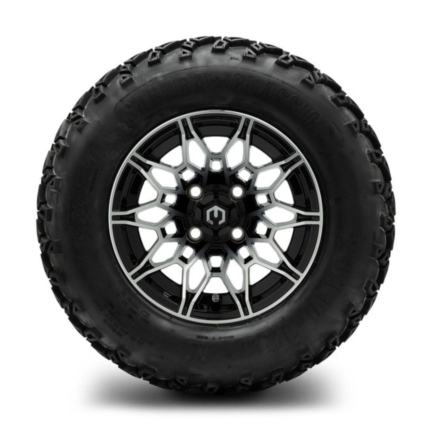 MODZ® 12" Galaxy Machined Black Wheels & Off-Road Tires Combo (Sahara Classic 23x10-12)