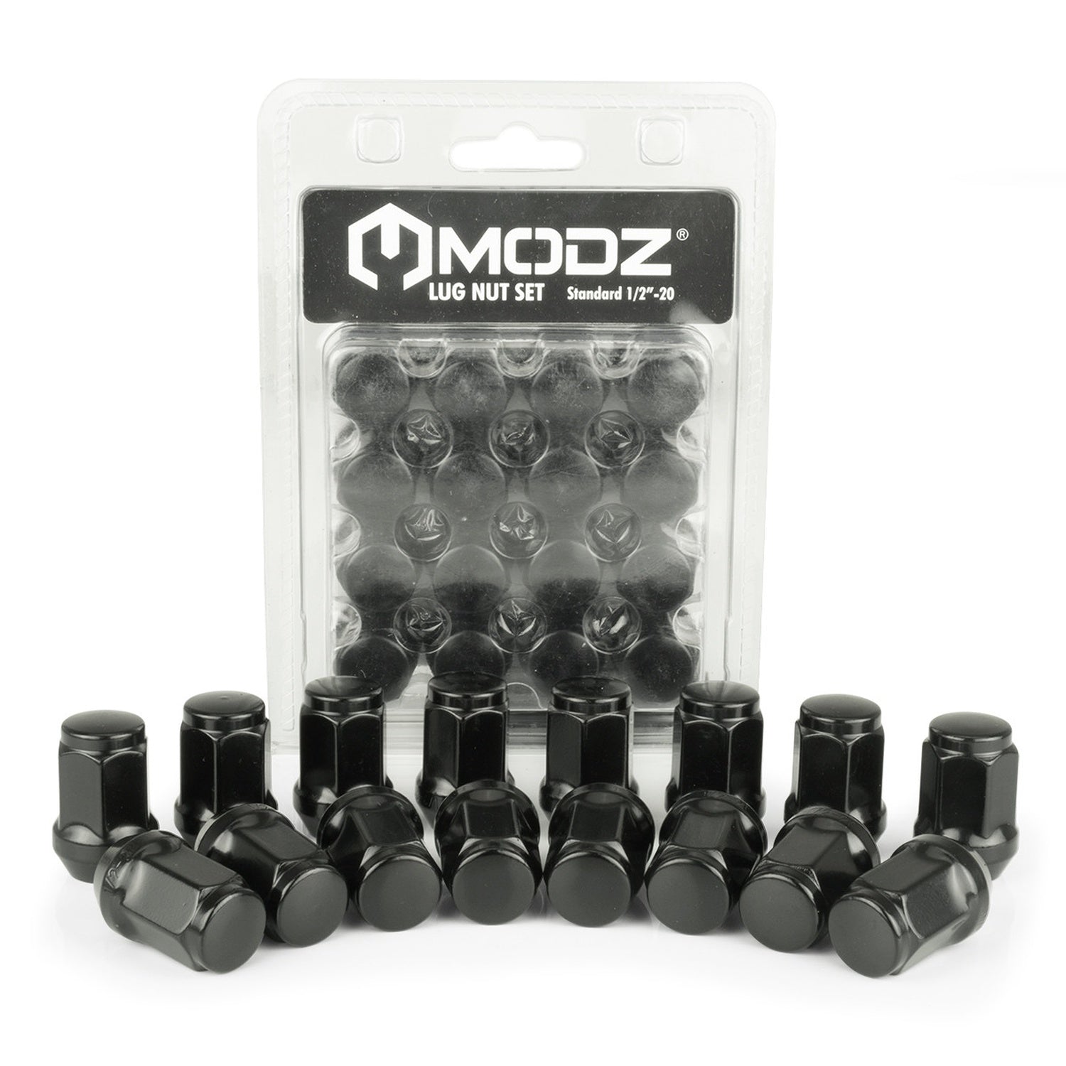 MODZ® Black Golf Cart Lug Nuts - Pack of 16