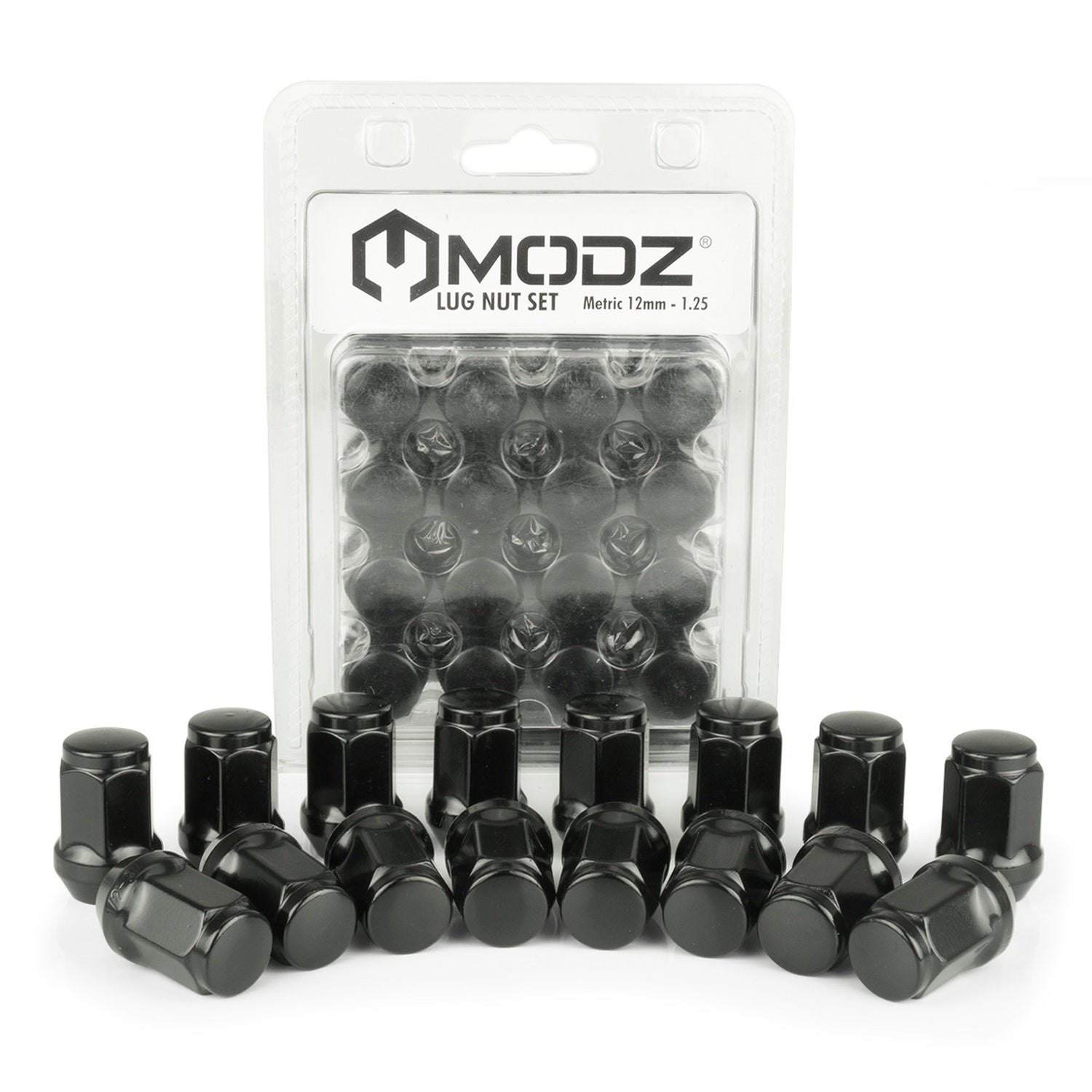 MODZ® Black Golf Cart Lug Nuts - Pack of 16