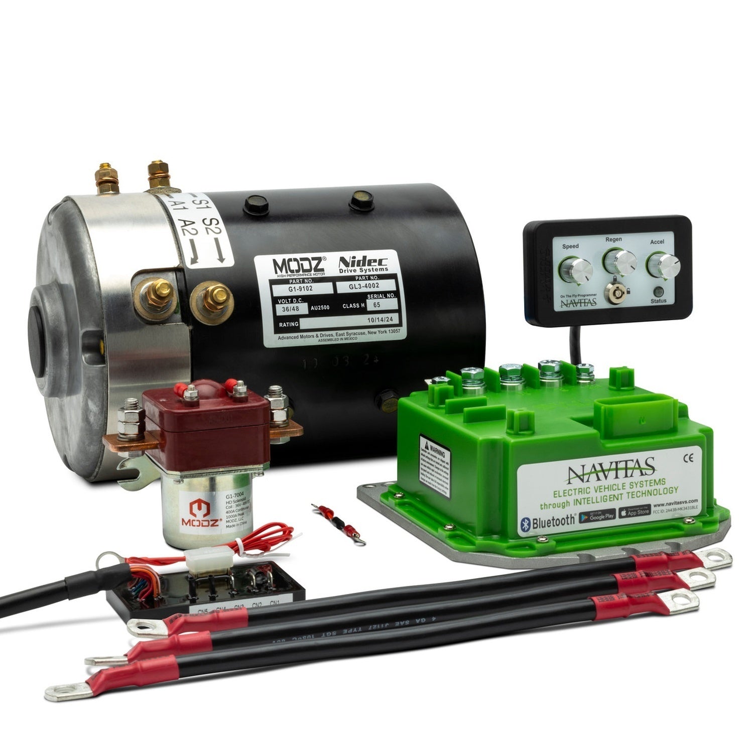 MODZ® EZGO Series High Speed DC Motor and 440A Navitas Controller Bundle