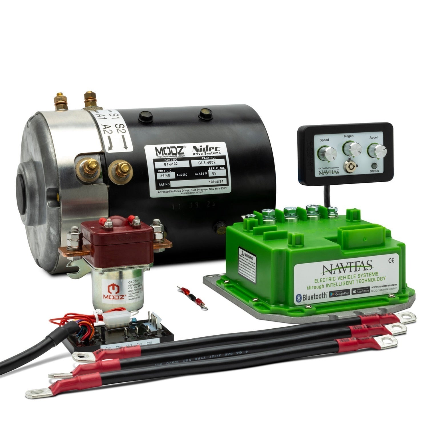 MODZ® EZGO Series High Speed DC Motor and 440A Navitas Controller Bundle