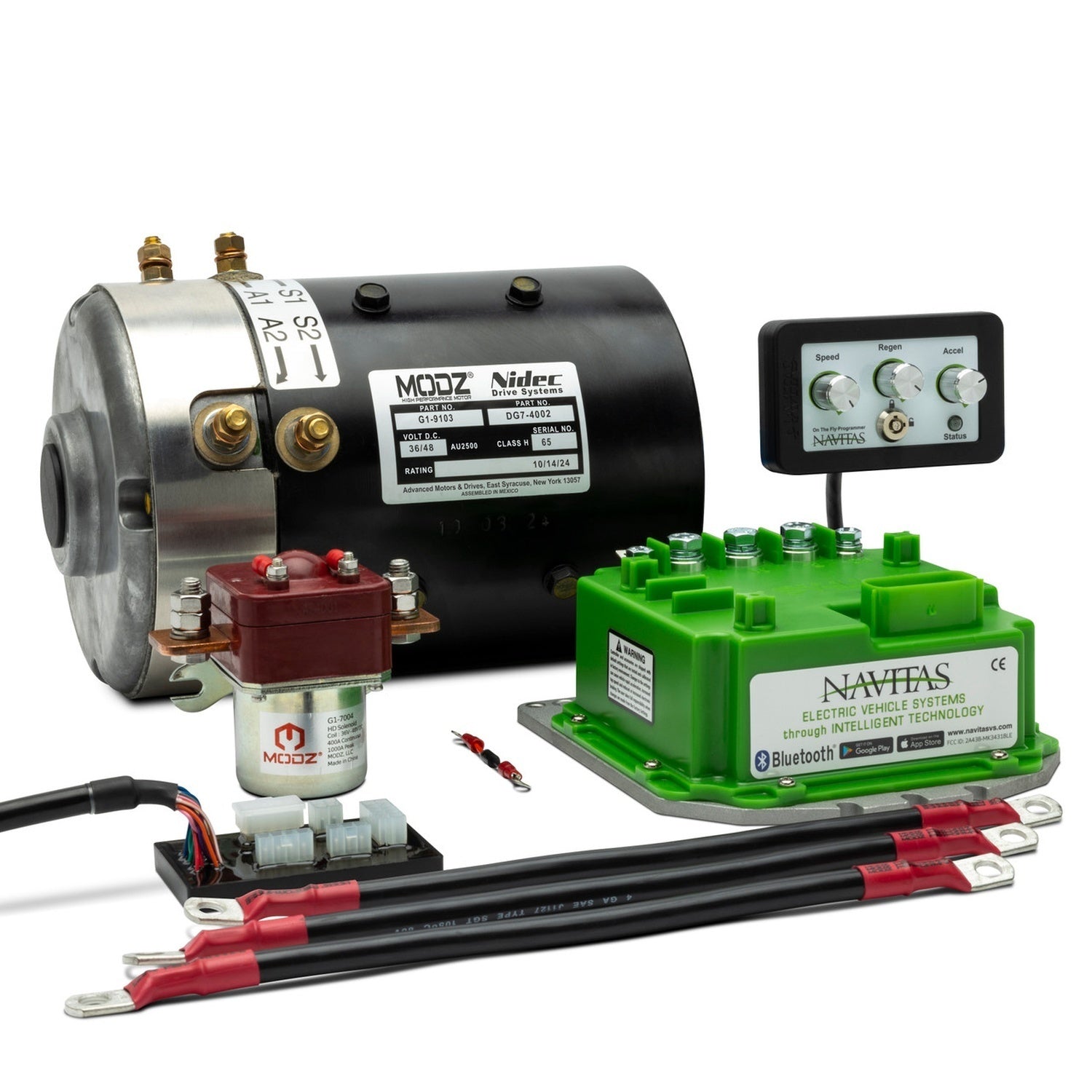 MODZ® EZGO Regen High Speed DC Motor and 440A Navitas Controller Bundle