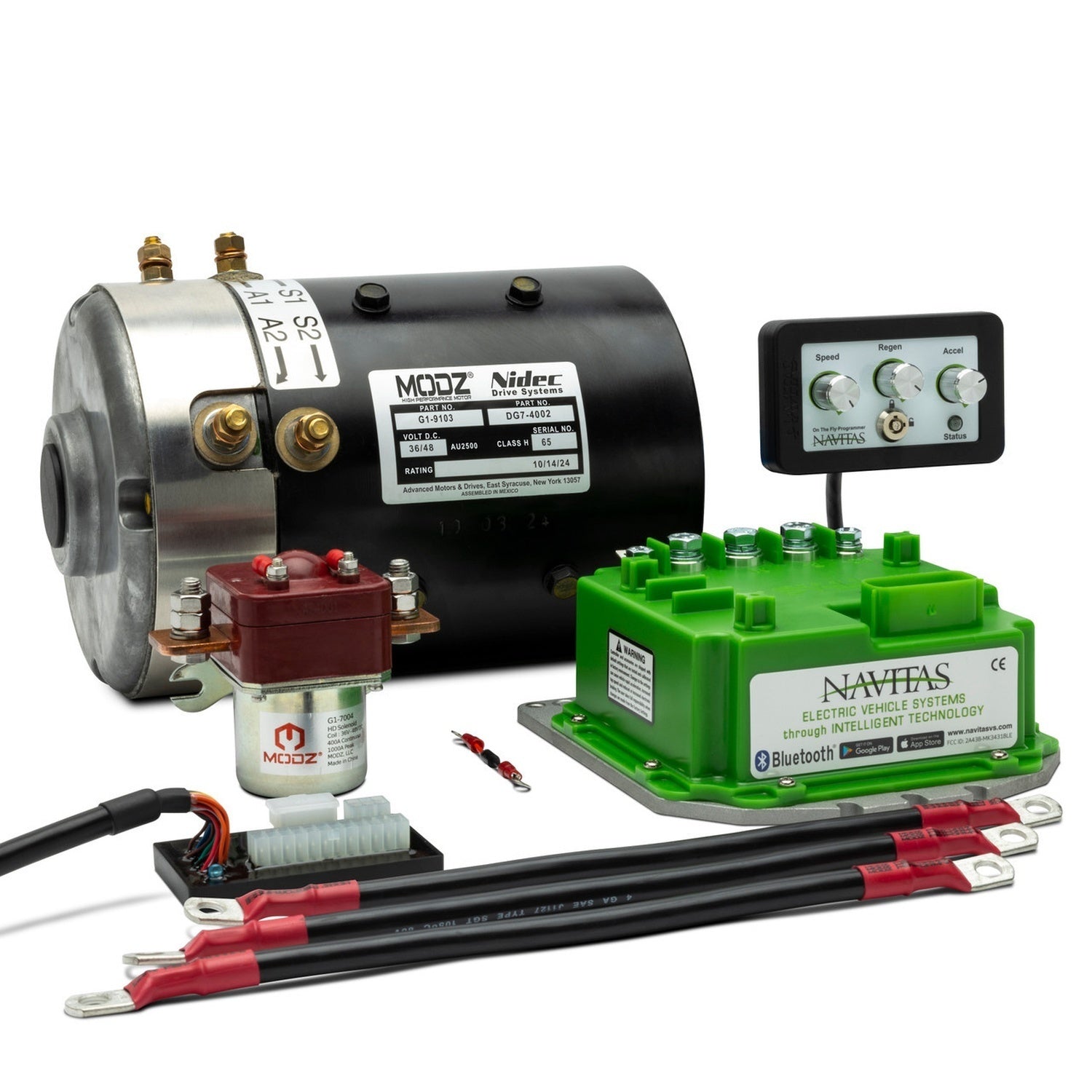 MODZ® EZGO Regen High Speed DC Motor and 600A Navitas Controller Bundle
