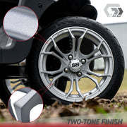 Spyder 14 inch GTW golf cart wheel - Matte Grey