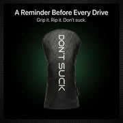 Don’t Suck™ Driver Headcover — Premium Black Diamond Quilted Fit (460cc)
