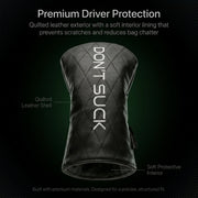 Don’t Suck™ Driver Headcover — Premium Black Diamond Quilted Fit (460cc)