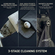 The 40 Magnetic Golf Towel + Landing Pad System
