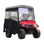 RedDot EZGO Express S4 Elite with 80” Non Modular Top White 3-Sided Track Style Vinyl Enclosure (Years 2023-Up)