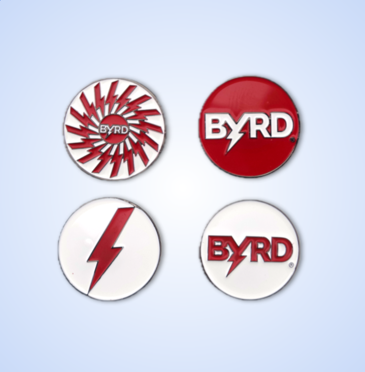 BYRD BALL MARKERS - All logos