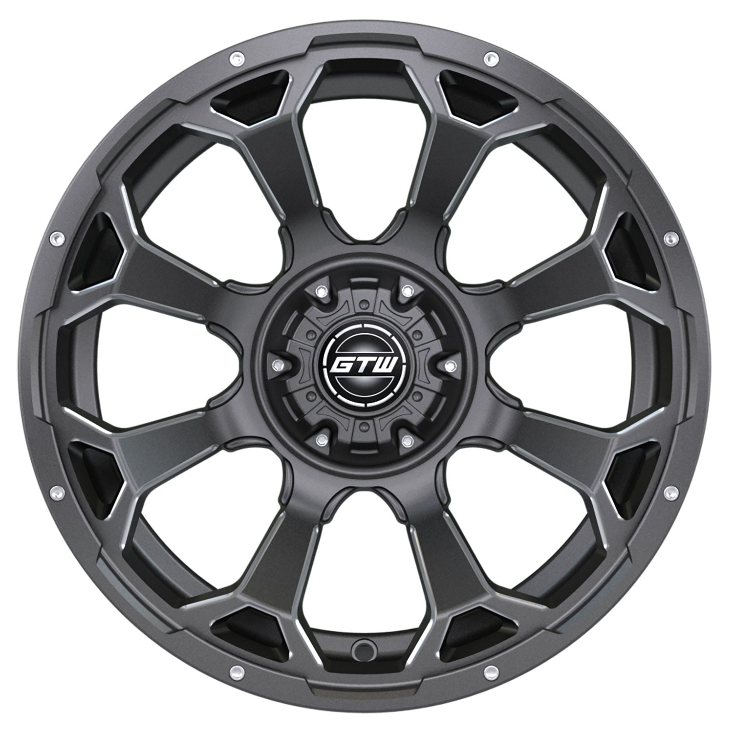 Raven 14 inch GTW golf cart off-Road wheel - Matte Grey