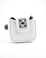 White Out Ace of Spades - Mallet Putter Cover