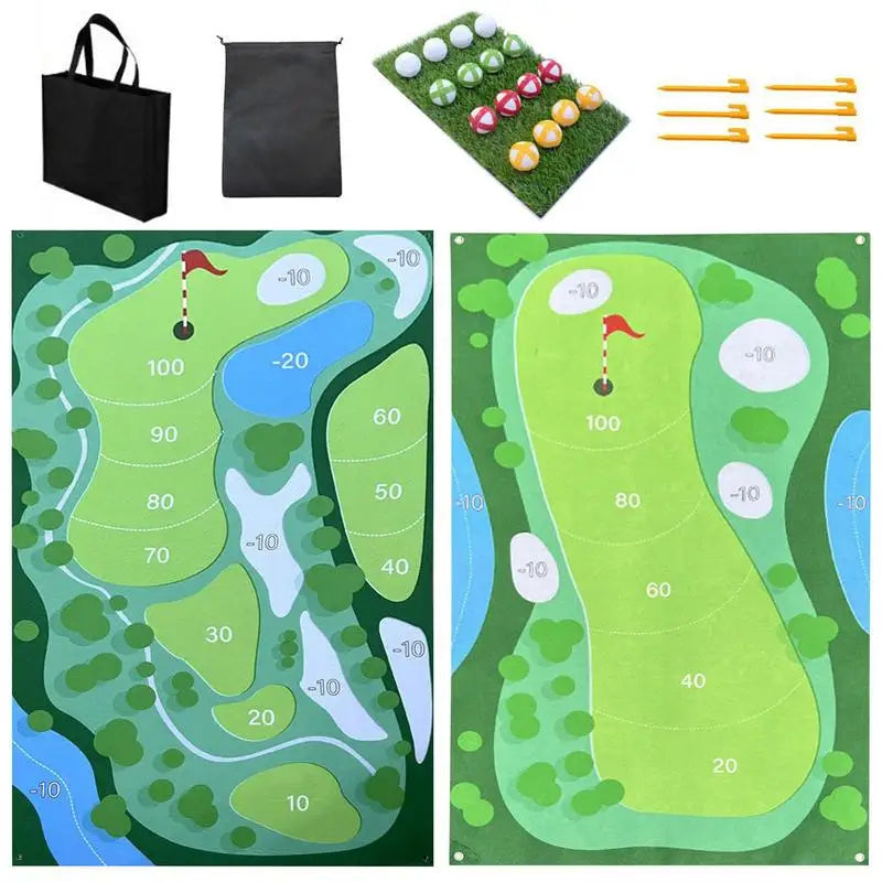 Perfect Your Swing  Golf Practice Mat Set for All Skill Levels