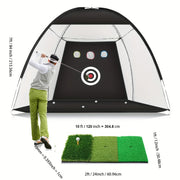 Golf Practice Net with Mat Balls  and Tee