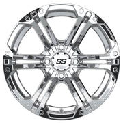 Specter 14 inch GTW golf cart wheel - Chrome