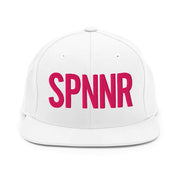 Spinner Snapback The Links White Pink golf hat – front view