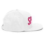 Spinner Snapback The Links White Pink golf hat – right side