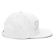 Spinner Snapback The Links White White golf hat – right side