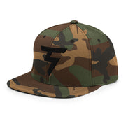 Spinner Snapback The Torrey Camo Black golf hat – left front angle