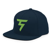Spinner Snapback The Torrey Navy Kiwi golf hat – left front angle