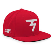 Spinner Snapback The Torrey Red White golf hat – right front angle