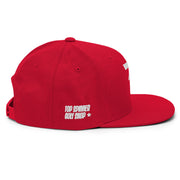 Spinner Snapback The Torrey Red White golf hat – right side